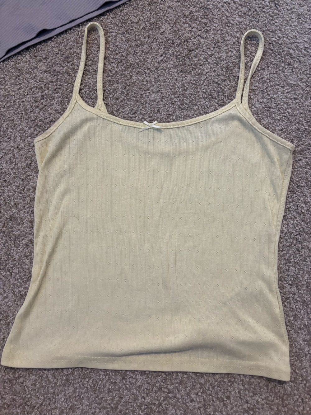 Women’s Cream Spaghetti Strap Tank Top